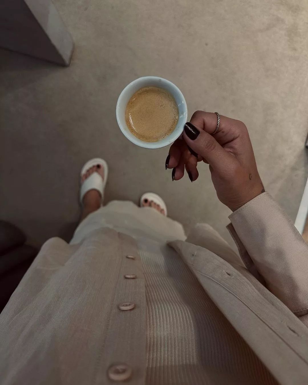 Lingering Moments: Home Alone With Coffee And Selfie